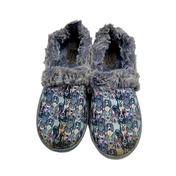 BOBS Faux Fur Slip on Slippers *Grey* (Size 6) - Picture 2 of 7